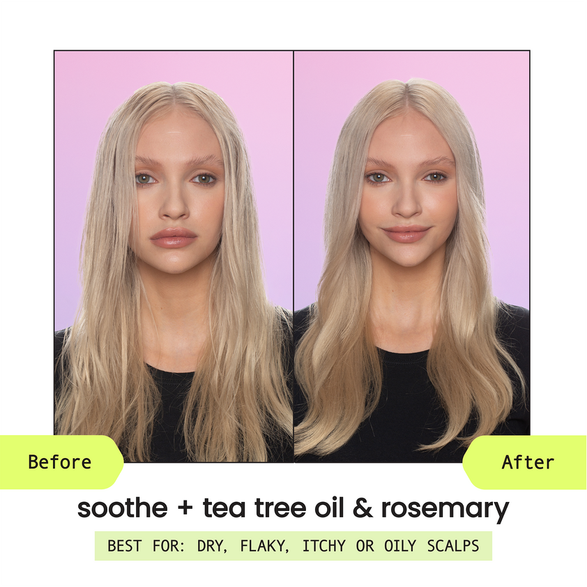 Soothe + Tea Tree Oil & Rosemary Shampoo – HASK Beauty