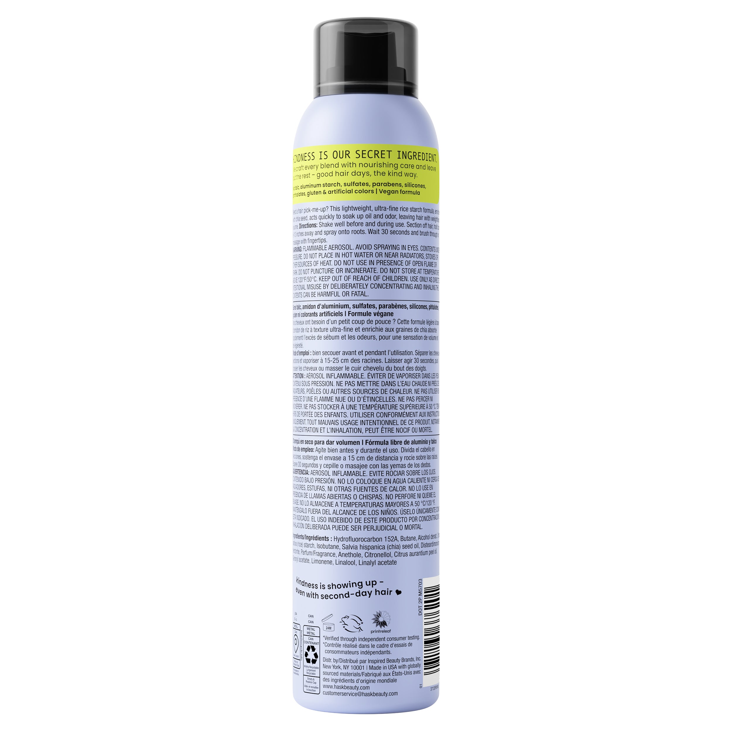 Volumize + Chia Dry Shampoo 8 oz – HASK Beauty