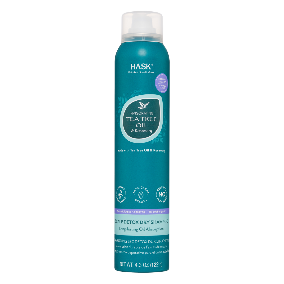 Tea Tree Oil Scalp Detox Dry Shampoo – HASK Beauty