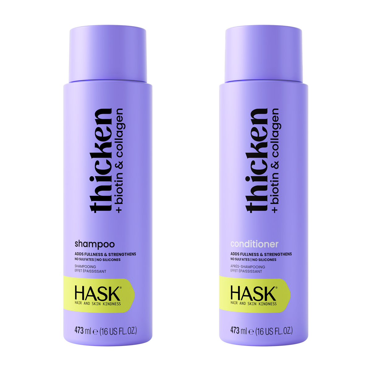 Thicken Shampoo & Conditioner – HASK Beauty