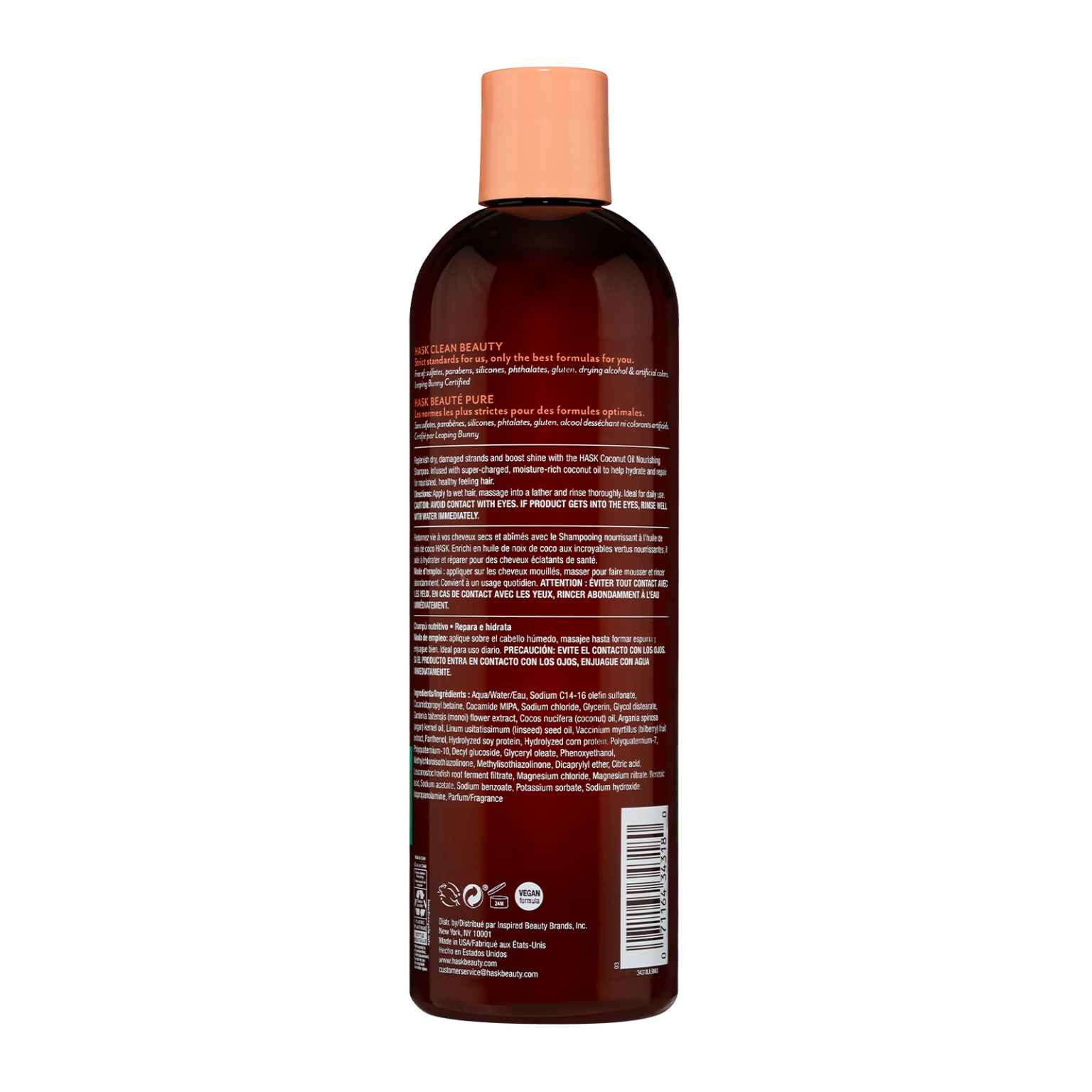 modtagende forhandler spyd Coconut Oil Nourishing Shampoo - HASK